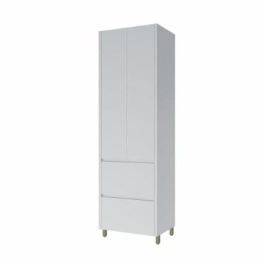Imagem de Paneleiro 2 Portas 2 Gavetas Nesher Rainha 70cm 100 Mdf Branco