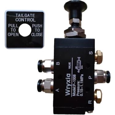 Imagem de Wryxia Válvula de ar Push-Pull 4 Way 2 Posições Manual Dump Truck Tailgate Valve BAV010