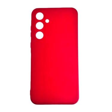 Imagem de Capa Compativel com Samsung Galaxy M55 Silicone Macia Veludo Forro Interno Vermelha