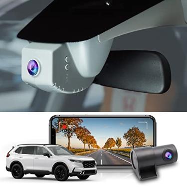 Imagem de Fitcamx Frente 4K+Traseira 1080P Dash Cam para Honda CR-V 2023 2024 Sport Touring EX EX-L Hybrid, Integrado OEM Olhe, 2 Vias HD Video, WiFi&APP, Loop Gravação, G-Sensor, Fácil de Usar, 128GB Cartão