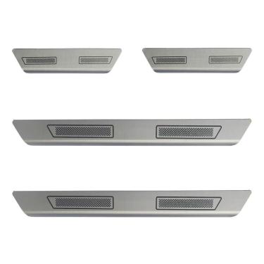 Imagem de Kit soleira de porta aço inox escovado vw t cross todos anos