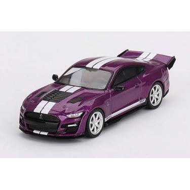 Imagem de Truescale Miniatures Mini GT 1/64 Shelby GT500 Dragon Snake Conceito Fúcsia Metálico Punho Esquerdo Produto Acabamento MGT00696