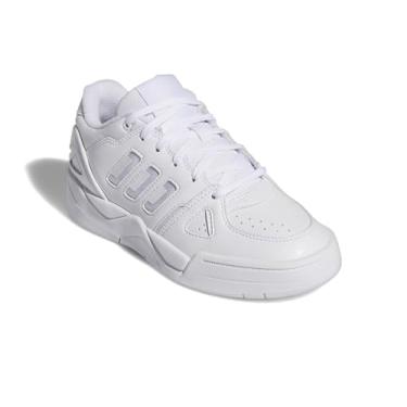 Imagem de adidas Tênis infantil unissex Midcity de cano baixo, Branco/Cinza, 4 Big Kid