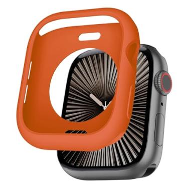 Imagem de BOTOMALL Compatível com Apple Watch 41 mm Series 9, 8, 7 Capa protetora – Capa protetora fina e leve de TPU macio flexível – sem protetor de tela frontal – perfeita para treinos/uso diário