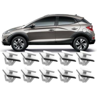 Imagem de Kit 10 Grampos Presilhas Para Moldura Acabamento Paralama HB20X 2020 2