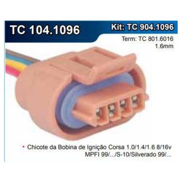 Imagem de Chicote Bobina de Ignição Corsa  / S10 / Silverado 4 vias - TC CHICOTE