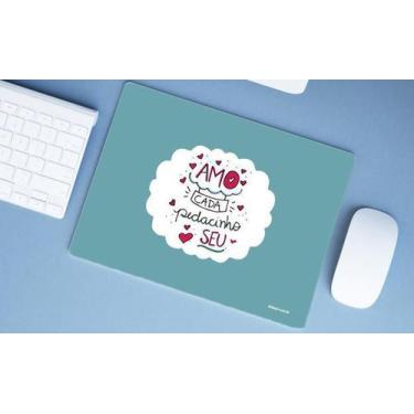 Imagem de Mouse Pad Grande Namorados Amo Cada Pedacinho Seu - Deluzz