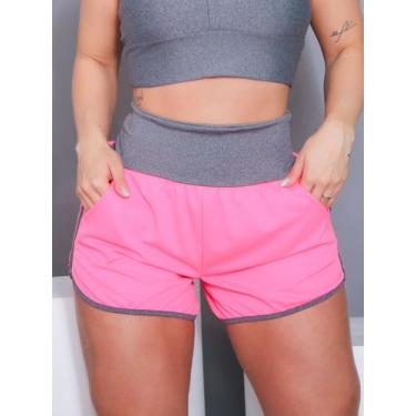 Imagem de Shortinho Esportivo Fitness Feminino Dry Fit Running com Bolsos Cintur