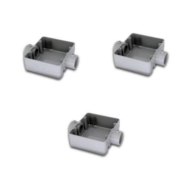 Imagem de 3 Condulete Duplo Cd S R 3/4 C Pintura Tramontina 56111/012