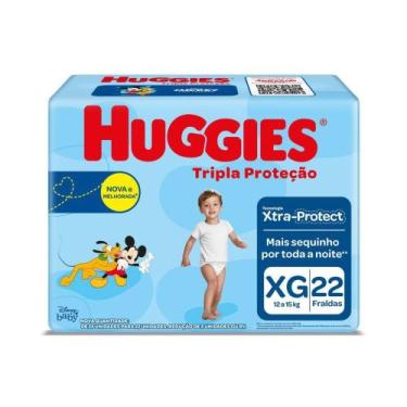 Imagem de Pack Com 9 Pacotes De Fralda Huggies Tripla Protecao Tam XG Jumbo 22 U