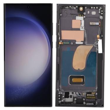 Imagem de Substituição Tela S23 Ultra, Conjunto LCD Digitalizador Toque Tela AMOLED 2X de 6,8 Polegadas, Substituição Tela de Toque LED Orgânica para S23 Ultra 5G SM S918B