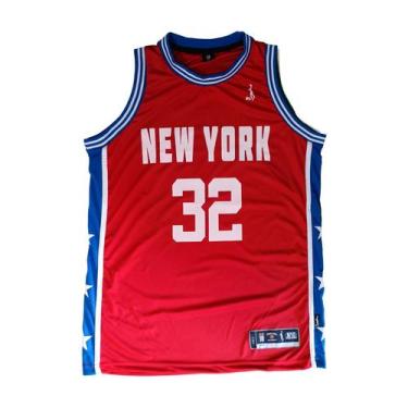Imagem de Regata Basquete Masculina M10 Vintage New York Stars, Vermelho, G