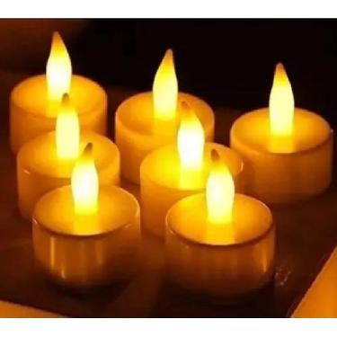 Imagem de Kit 6 Vela Eletrônica Decorativa Led Amarela + Baterias - Ami