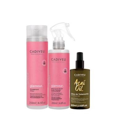 Imagem de Kit Cadiveu Profissional Essentials Glamour Shampoo Fluído e Açaí Oil 