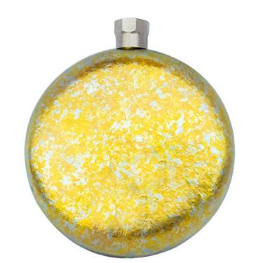 Imagem de TiTo Titanium Garrafa de quadril vinho com tampa de rosca para caminhadas ao ar livre flagão acampamento piquenique bolso uísque vinho xícara de chá conjunto de saquê (dourado)