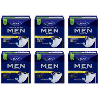 Imagem de 6x absorvente tena men ideal para incontinência urinária leve evita od