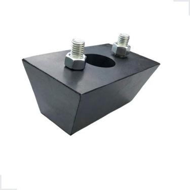 Imagem de Batente Maciço para Doca Calço Caminhão Borracha 145x79mm - VABADUS