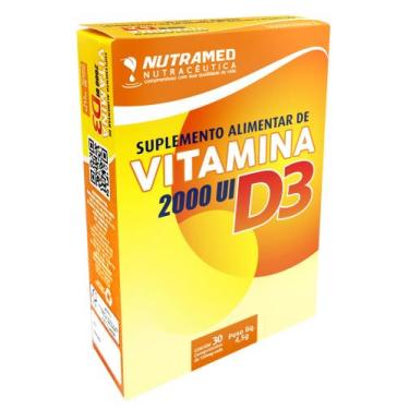 Imagem de Vitamina D3 2000 UI - 30 Comprimidos - Nutramed