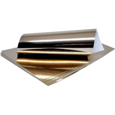 Imagem de Papel Laminado A4 250g Cobre Lamicote Masterprint - 10 Folhas