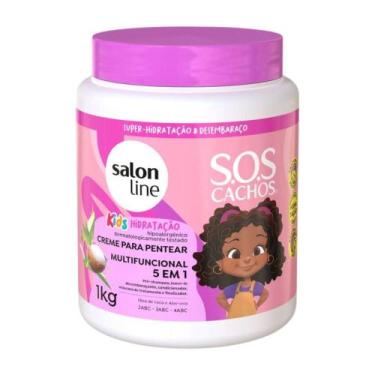 Imagem de Creme Multifuncional 5 em 1 Salon Line Kids Sos Cachos Hidratação 1kg