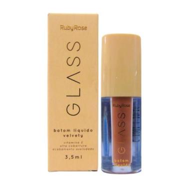 Imagem de Batom Líquido Velvety Ruby Rose Glass Bg01 3,5ml
