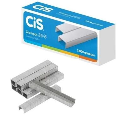 Imagem de Grampo para grampeador 26/6 com 5000 unid - cis