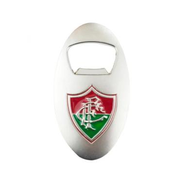 Imagem de Abridor Garrafas Prateado Com Ímã 7.5cm Fluminense - mileno