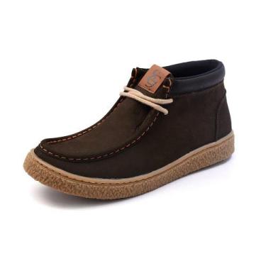 Imagem de Bota Casual Chukka Boots Solado Crepe Couro Nobuck Betelgeuse Gshoes -