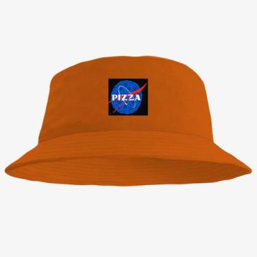 Imagem de Chapéu Bucket Hat Estampado Pizza - MP Moda Masculina, Único, Laranja