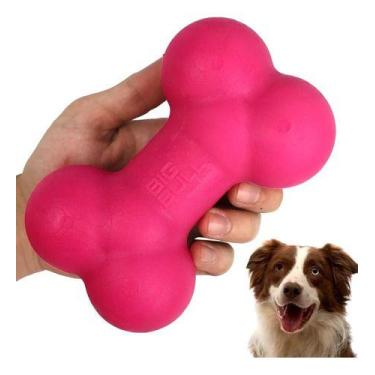 Imagem de Brinquedo Mordedor Cachorro Borracha Osso Médio Porte Forte - Big Bull