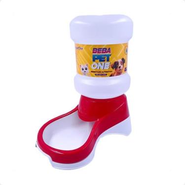 Imagem de Bebedouro Automático Beba Pet One Vermelho Galão - 2 Litros - Mypetone
