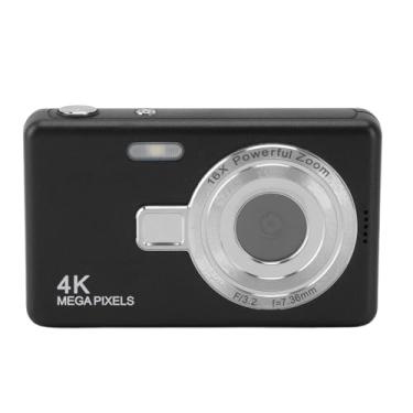 Imagem de Câmera Digital de Bolso Com Foco Automático Com Zoom 16X, Câmera Digital 12MP 1080P para Estudantes e Fotografia de Viagens (Preto)