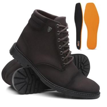 Imagem de Bota Coturno Masculino Casual Conforto Cano Médio - Lorenzzo Lopez, Ca