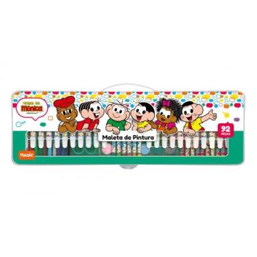 Imagem de Maleta de pintura 92 peças - Turma da Mônica - Magic Kids