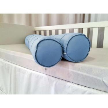 Imagem de 2 Rolos Protetor Lateral 1,15m Cama De Solteiro Com Zíper - Baby mel, 
