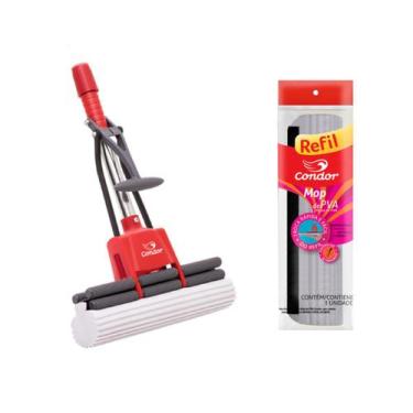 Imagem de Rodo Mágico Esfregão De Esponja Pva Absorvente C/ Refil - Kit Condor
