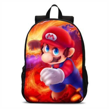 Imagem de Mochila Infantil Bolsa Escolar Super Mario Volta As Aulas - Broome, Sp