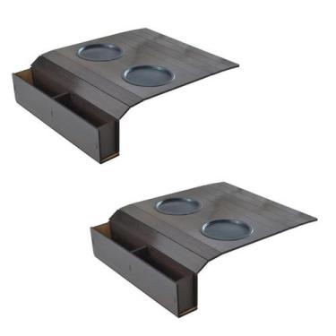 Imagem de Suporte Porta Copos Com Porta Controle Braço Sofá Casa Sala - speziall