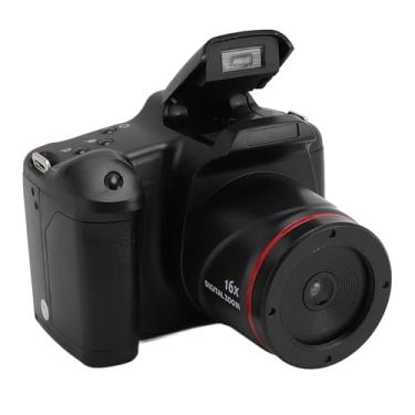 Imagem de Câmera Digital, Câmera de Gravação de Vídeo Anti-vibração HD 1080P Com Suporte para Zoom Digital 16X, Câmera Pequena Compacta de 16MP Com Tela de 2,4 Polegadas