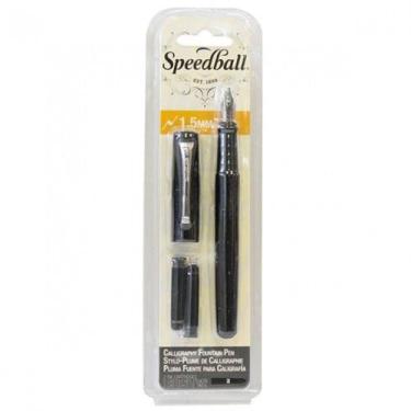 Imagem de Caneta Tinteiro Speedball Caligráfica Pena 1.5Mm Itálica