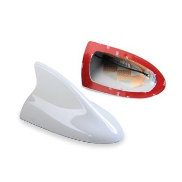 Imagem de Para Jeep (Cherokee 2014-2015), (2011-2013 Grand Cherokee), (2015-2017 Renegade), (2010-2012 Liberty), (2018 Compass-Sport), (2017 Compass-Latitude) | Capa de antena de carro tubarão (branca)