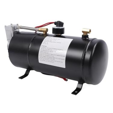 Imagem de Kit de Buzinas de Trem Super Alto, Buzinas de Ar de Trompete de 135dB 4 Com Compressor de 150PSI 3L para Carros, Barcos, Caminhões