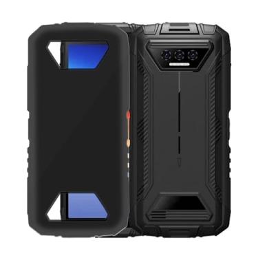 Imagem de KJYFOANI Capa para Doogee S41 Max, capas pretas à prova de choque, capa de proteção antiarranhões com queda de 360°, capa de telefone de silicone macio ultrafina e fina para Doogee S41 Max (5,5