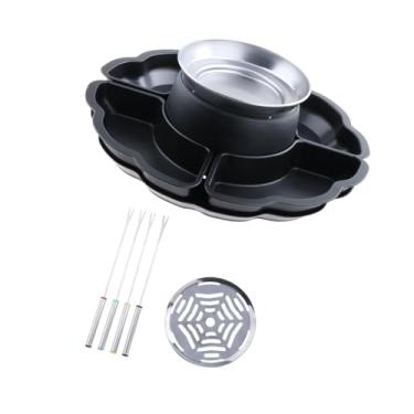 Imagem de Ｂｅｓｇａ Conjunto de fondue de chocolate, pote de fondue derretido de doces, torrador elétrico sem para festa, casamento