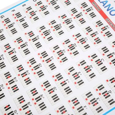 Imagem de Adesivo de Parede de Grande Volume, Acordes de Teclado de Piano de 88 Teclas de 88 Teclado Com Notas e Chaves para Iniciantes, Material de Papel de Arte, Adequado para Iniciantes