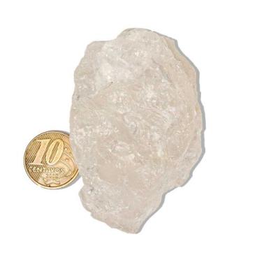 Imagem de 01 Topázio Branco Pedra Bruto Natural 100 a 150g Média 60mm - Cristais