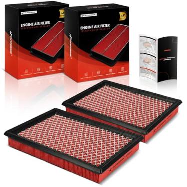 Imagem de A-Premium Filtro de ar de motor pré-lubrificado de 2 peças compatível com Nissan Rogue 08-13, Sentra 07-19, Juke 11-17, Rogue Select e Infiniti Q50, Q60, QX70, Q70, Q70L, FX35, FX37, FX50, M56