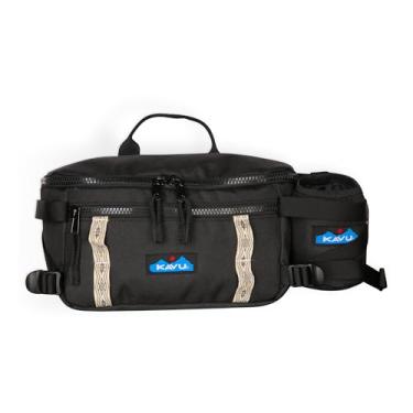Imagem de KAVU Bolsa de cinto unissex para adultos, pochete com refrigerador de bebidas destacável, Raven, tamanho único, Corvo, One Size, Pochete com bolsa de cinto com refrigerador de bebidas removível