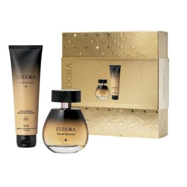Imagem de Kit Eudora Velvet Sensual Colônia 100ml Loção Corporal 150ml - Botica 