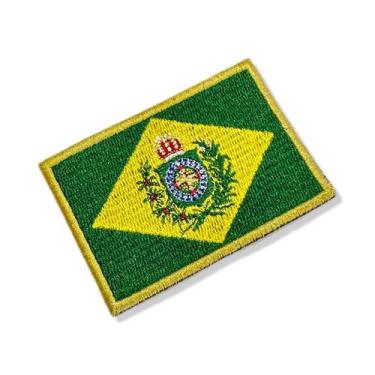 Imagem de BP0407-001 Bandeira Brasil Imperial Patch Bordado 7,5x5,0cm - BR44